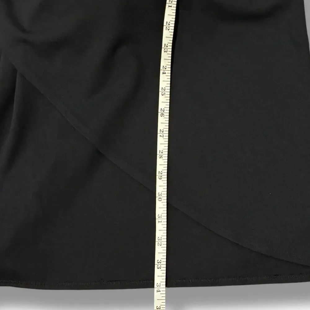 Bryn Walker Black Lavinia Tunic Top Size Medium Stretch Modal Cowl Neck $158 - Picture 6 of 6
